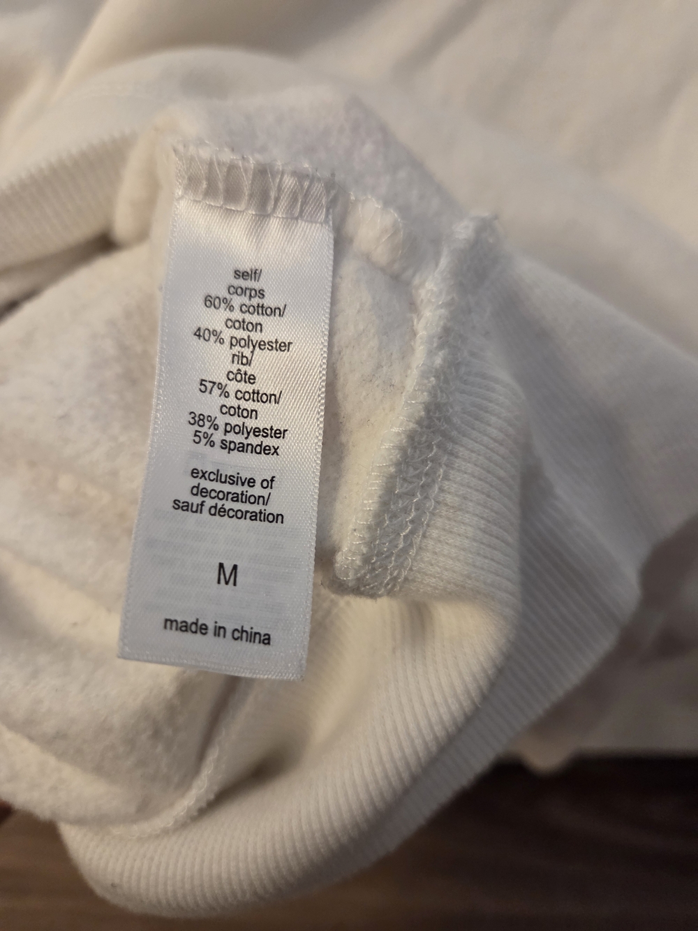 Maurices White Crewneck Sweater with Multicolor 'CHEERS' Chenille Letters - Picture 7 of 7